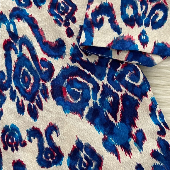 Zara Vibrant Blue and White Blouse size XL brand new length 30” bust 44” - Picture 9 of 12